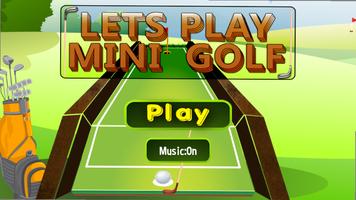 Lässt Spiel Mini Golf 3D Plakat