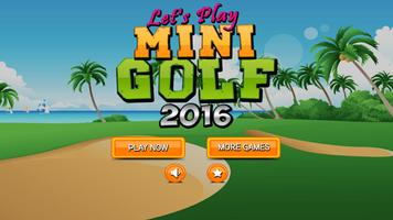 Poster Lets Play Mini Golf 2020