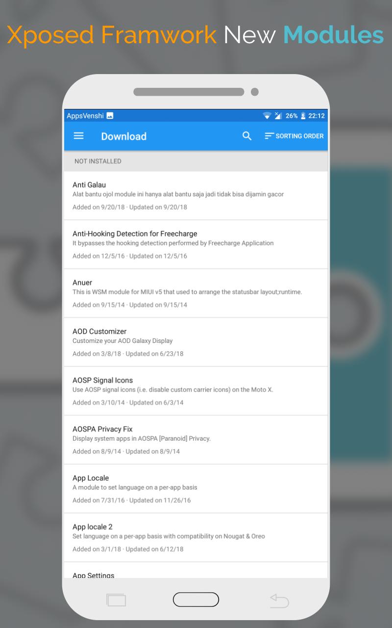 Xposed Installer Framework APK for Android Download