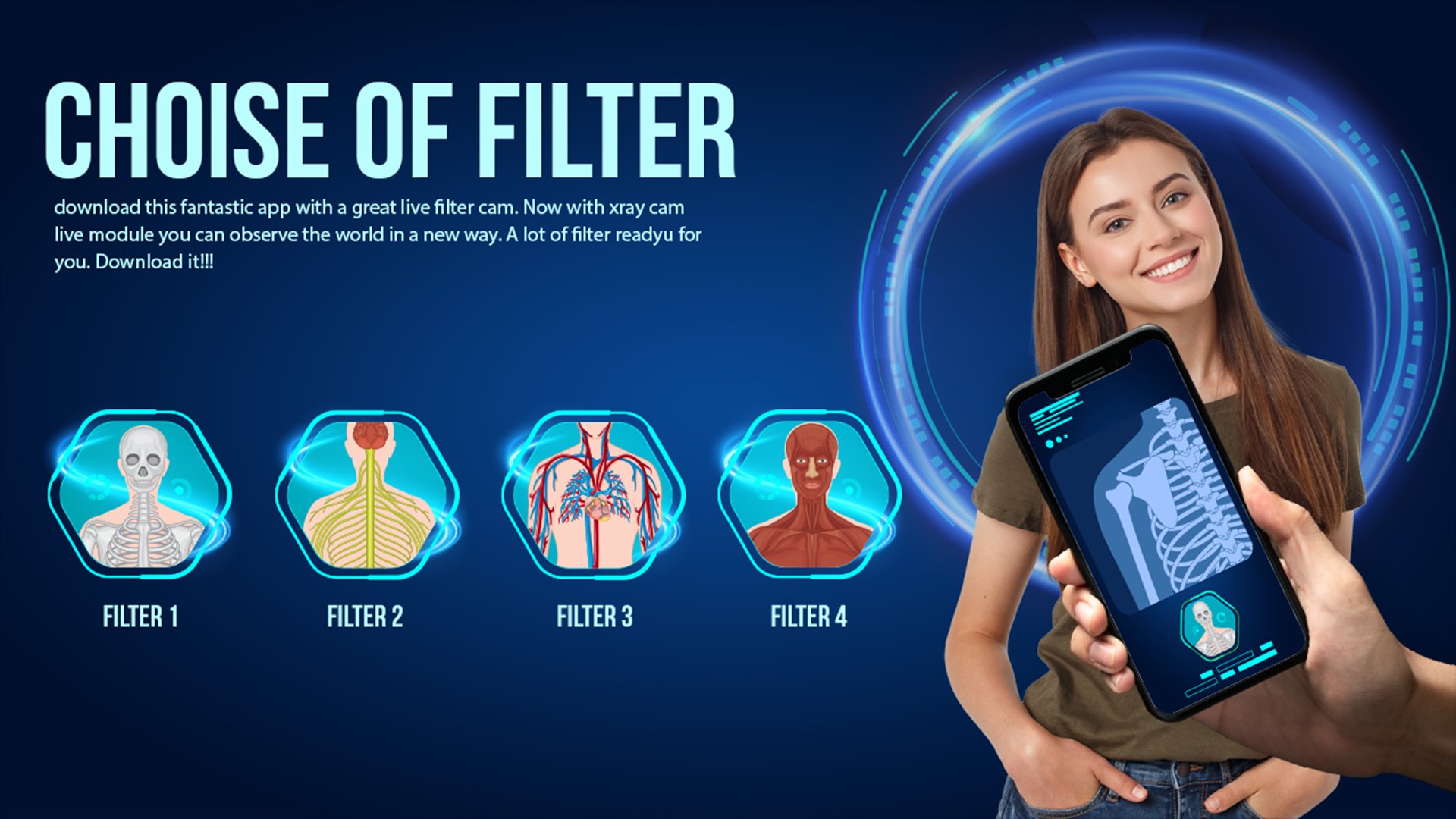 Download do APK de Xray Filter Camera Body para Android