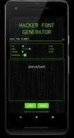 Hacker Font - Glitch Generator capture d'écran 1