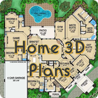 Home 3D Plans ไอคอน