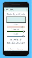 Color Codes HTML (RGB & Hex) ポスター