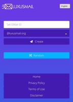 LuxusMail - Temporary Email Generator screenshot 1