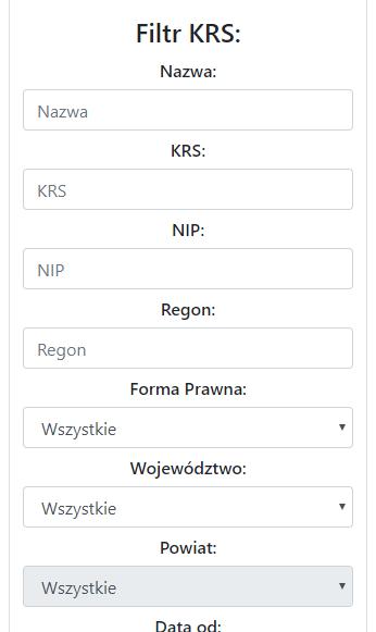 FiltrKRS - Wyszukiwarka KRS pour Android - Téléchargez l'APK