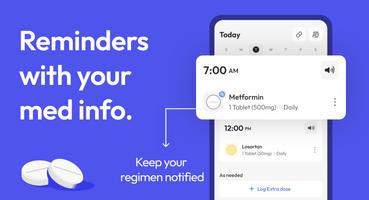 Pill & Med Reminders, Tracker syot layar 1