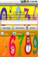 the number Guess captura de pantalla 1