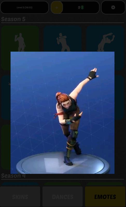 dances and emotes skins for battle royale stars skrinshot 3 - rambunctious fortnite tracker