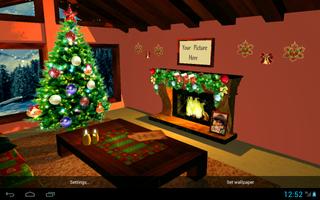 3D Christmas fireplace capture d'écran 1