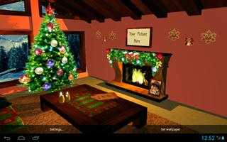 3D Christmas fireplace captura de pantalla 1