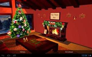 3D Christmas fireplace capture d'écran 2
