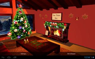 3D Christmas fireplace captura de pantalla 2