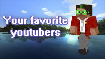 Youtuber skins for Minecraft PE poster