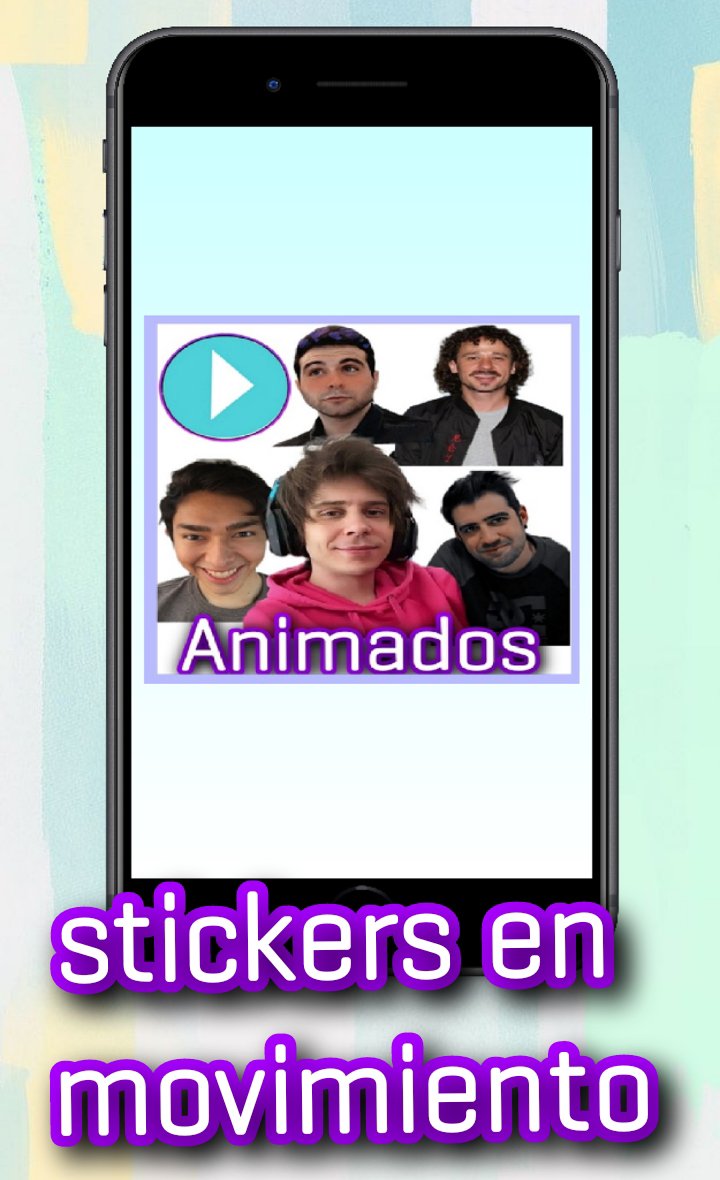Download do APK de Youtubers stickers en MOVIMIENTO para Whatsapp para