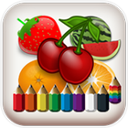 Coloriage Peinture - Fruits icône