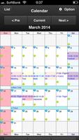 Horario Calendario(SUKECARE) Poster