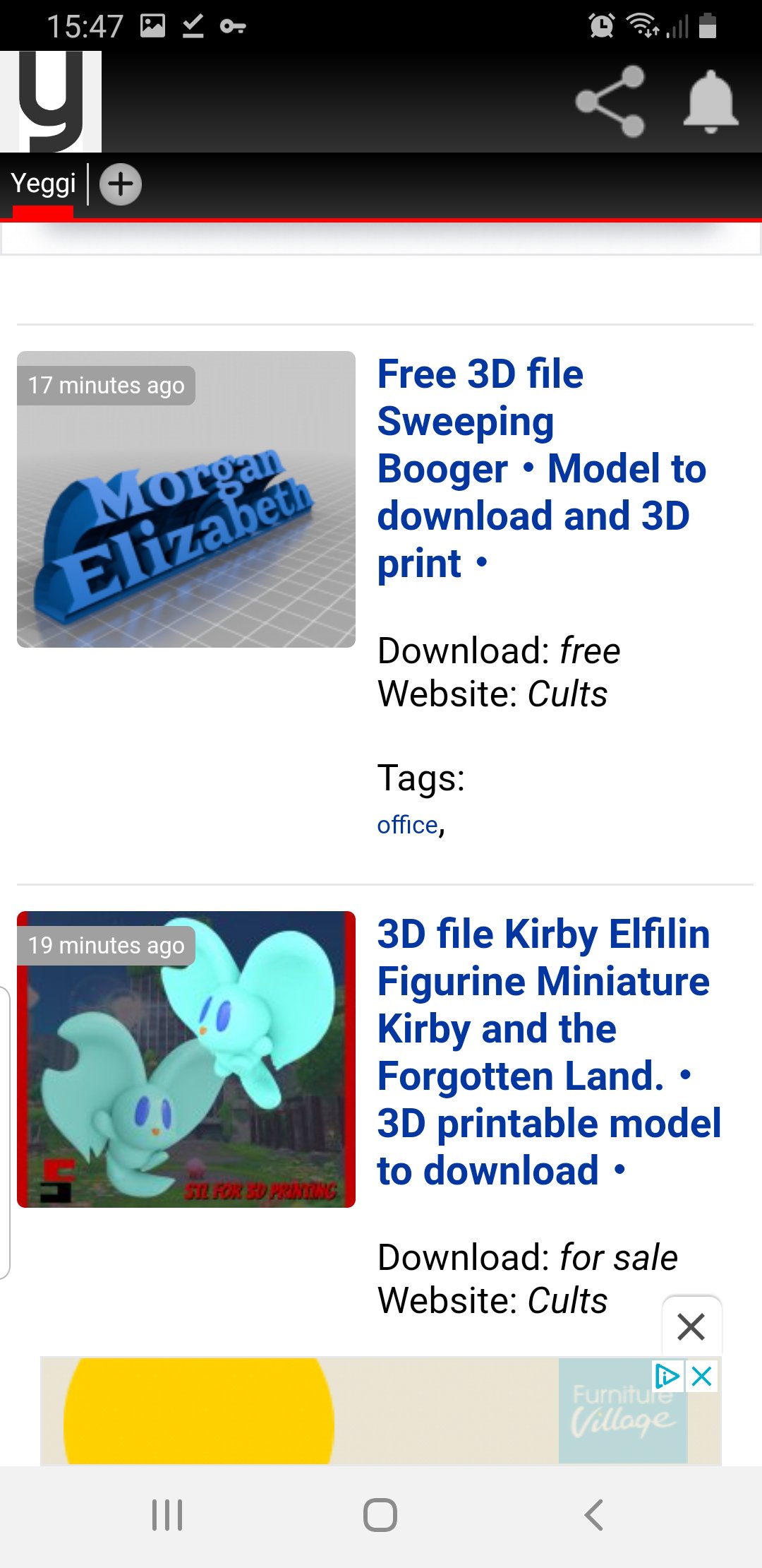 Yeggi STL Search Latest Version 1.0 for Android