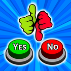 Yes & No Tasten Spiel Buzzer Zeichen