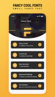 Fancy cool fonts & emoji, Fancy text الملصق