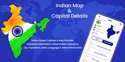 Indian States Capitals Affiche