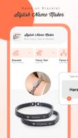 Stylish Name On Bracelet Maker скриншот 1