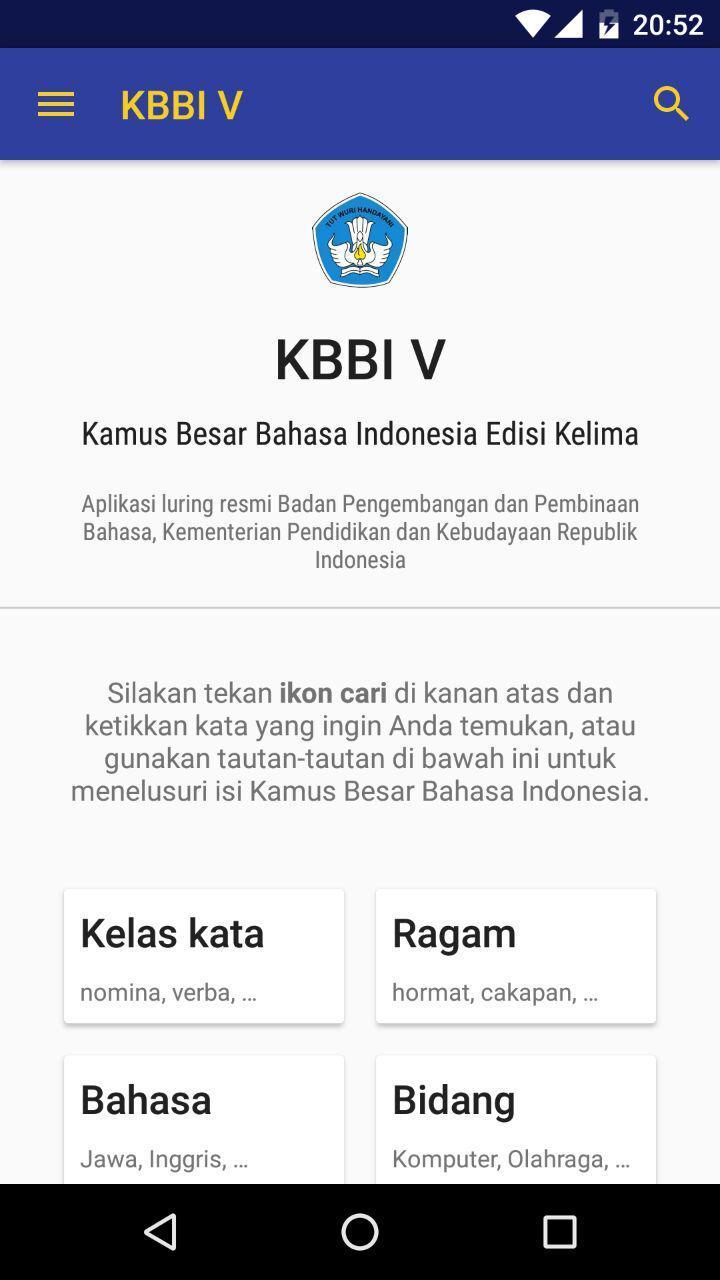  Kamus Besar Bahasa Indonesia  for Android APK Download