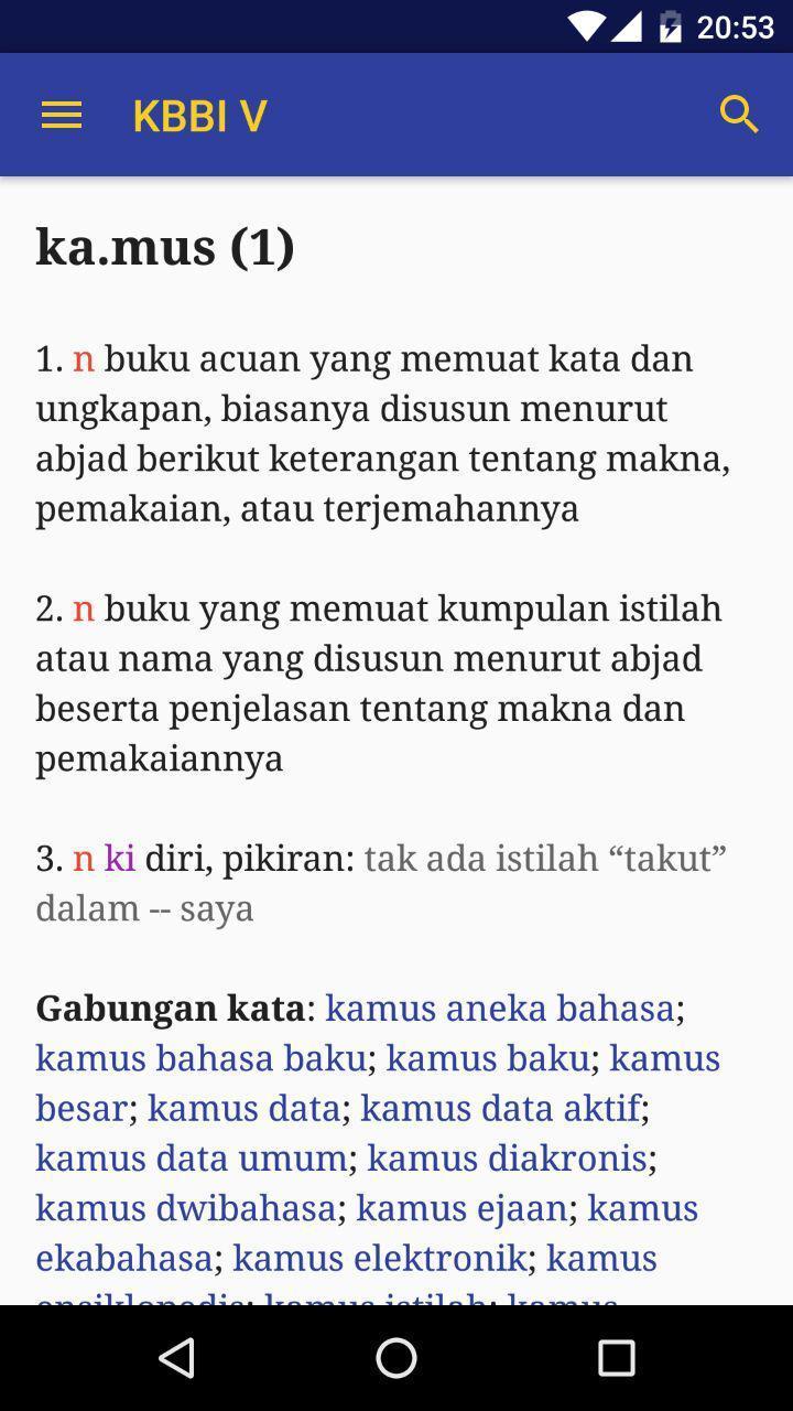  Kamus Besar Bahasa Indonesia  for Android APK Download