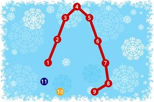 Kids Connect the Dots Xmas الملصق