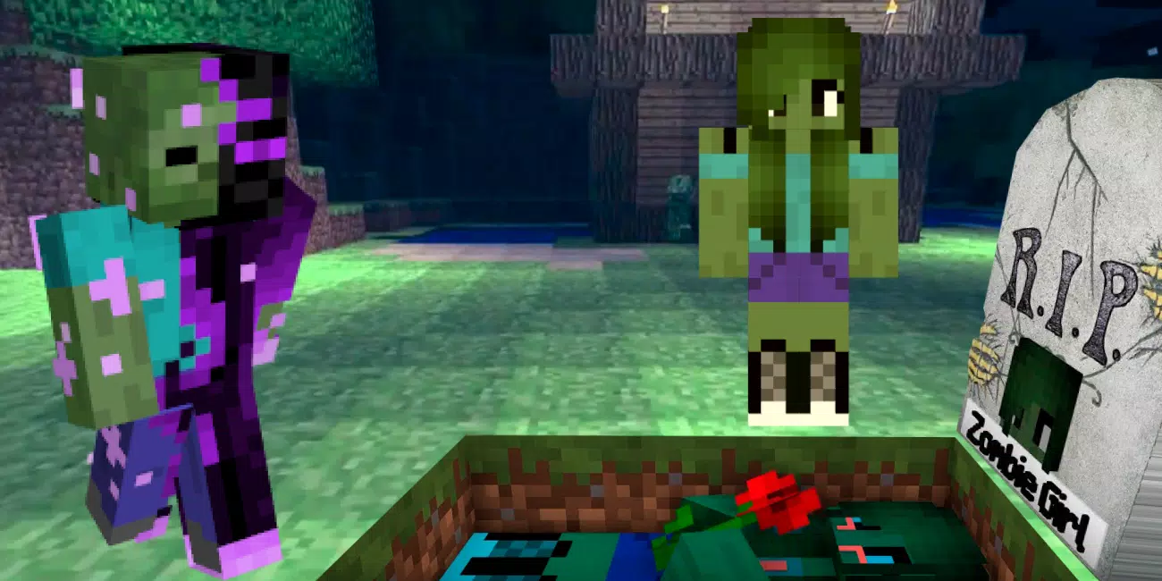 Julia Minegirl Zombie Minecraft Mob Skin