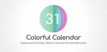 Colorful Calendar: happy events & Widgets