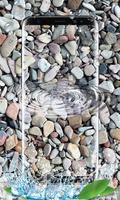 pedra viver papel de parede real agua efeito 3d imagem de tela 3
