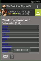 The Rhyme Dictionary تصوير الشاشة 2