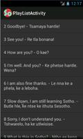 Sotho Phrases language tutor capture d'écran 1