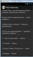 Xhosa Phrases language tutor capture d'écran 1