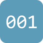 Zero-padding Numerical order icon