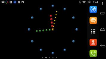Shake Clock Live Wallpaper captura de pantalla 2