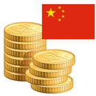 Tiền xu từ Trung Quốc bắt đầu 618 biểu tượng