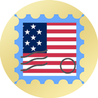 미국 우표 아이콘