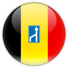 Las señales de tráfico Bélgica icono