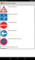 Road signs in Belgium poster