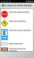 Verkehrszeichen in Brasilien Plakat