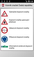 Traffic signs Czech Republic poster