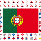 Sinais de estrada Portugal-icoon