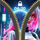 Zipper Lock Screen Wallpaper आइकन