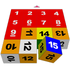 15 Numbered Rolling Cubes Puzz icône