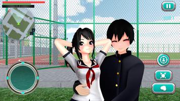 Anime Girl 3D: School Simulator Game screenshot 3