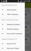 برنامه‌نما Vocabulary for PTE عکس از صفحه
