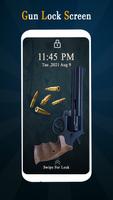 Gun Shooting Lock Screen Affiche