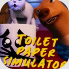 Toilet paper simulator ไอคอน