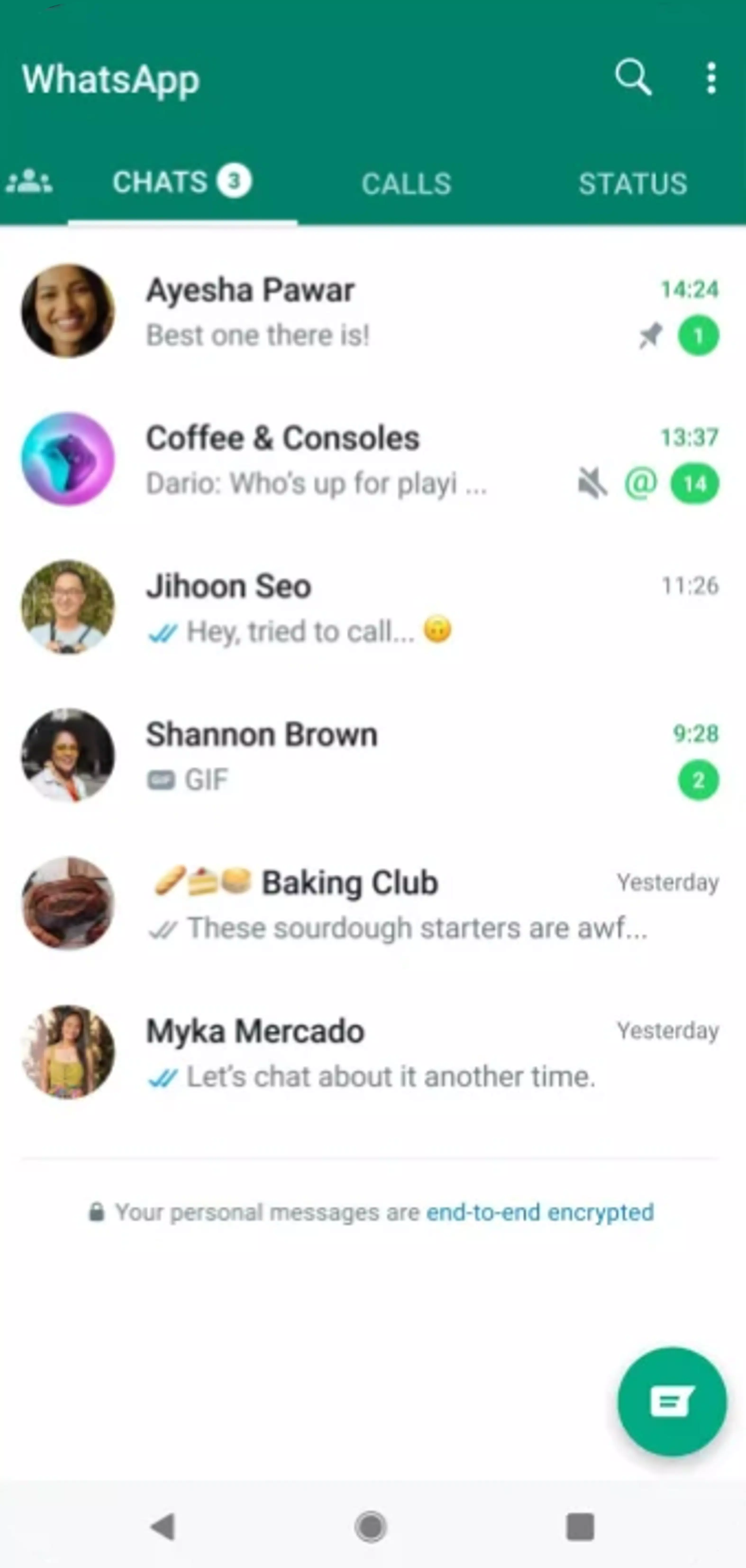 WhatsApp Business screenshot